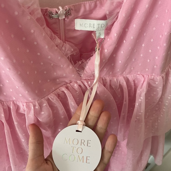 Revolve Pink Ruffled Mini Dress - Picture 3 of 3